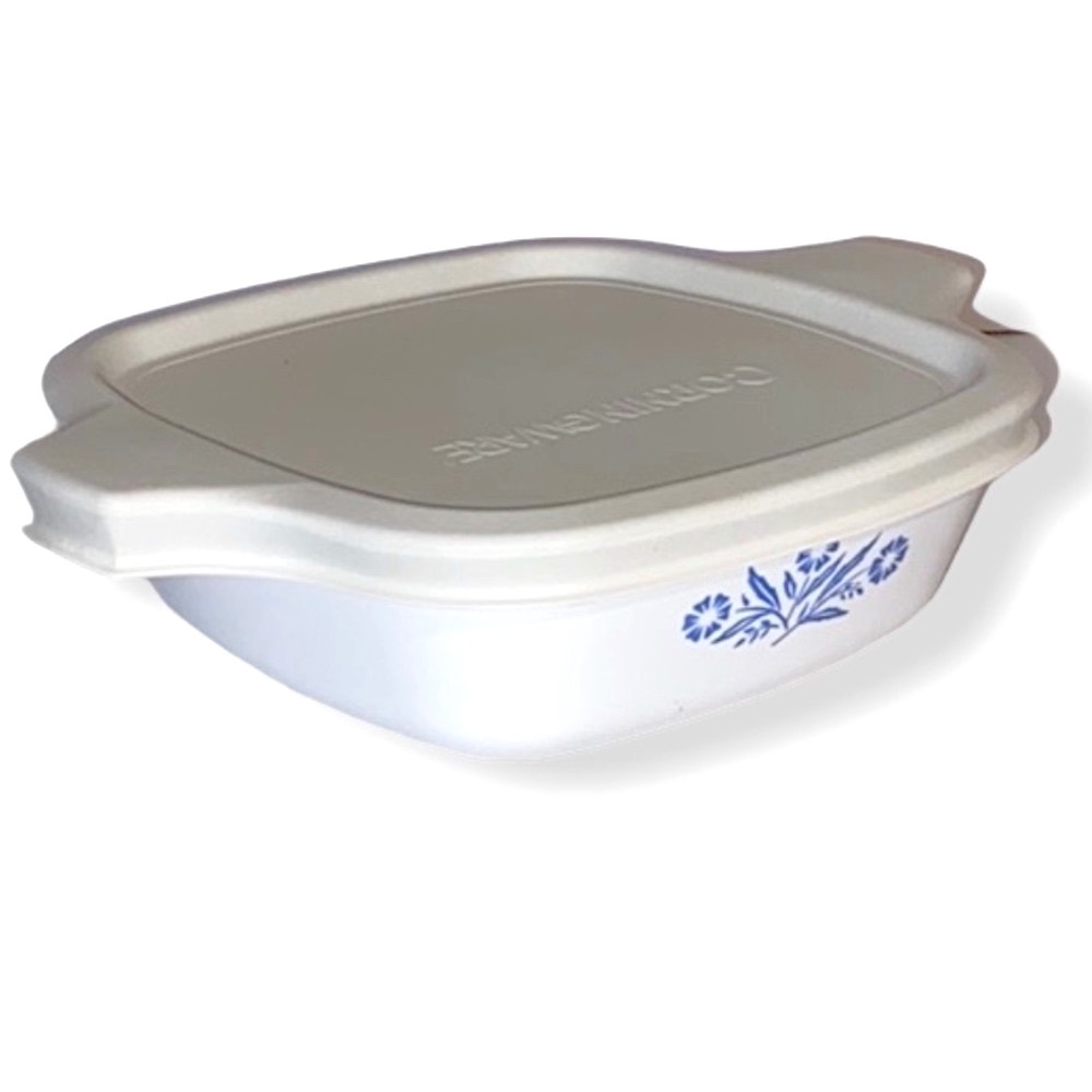 VTG Petite Pan Corning Ware | Blue Cornflower with Lid Cover